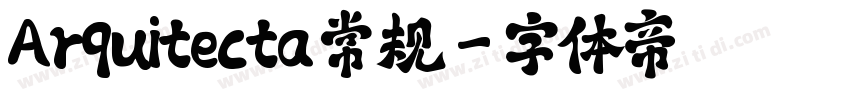 Arquitecta 常规字体转换